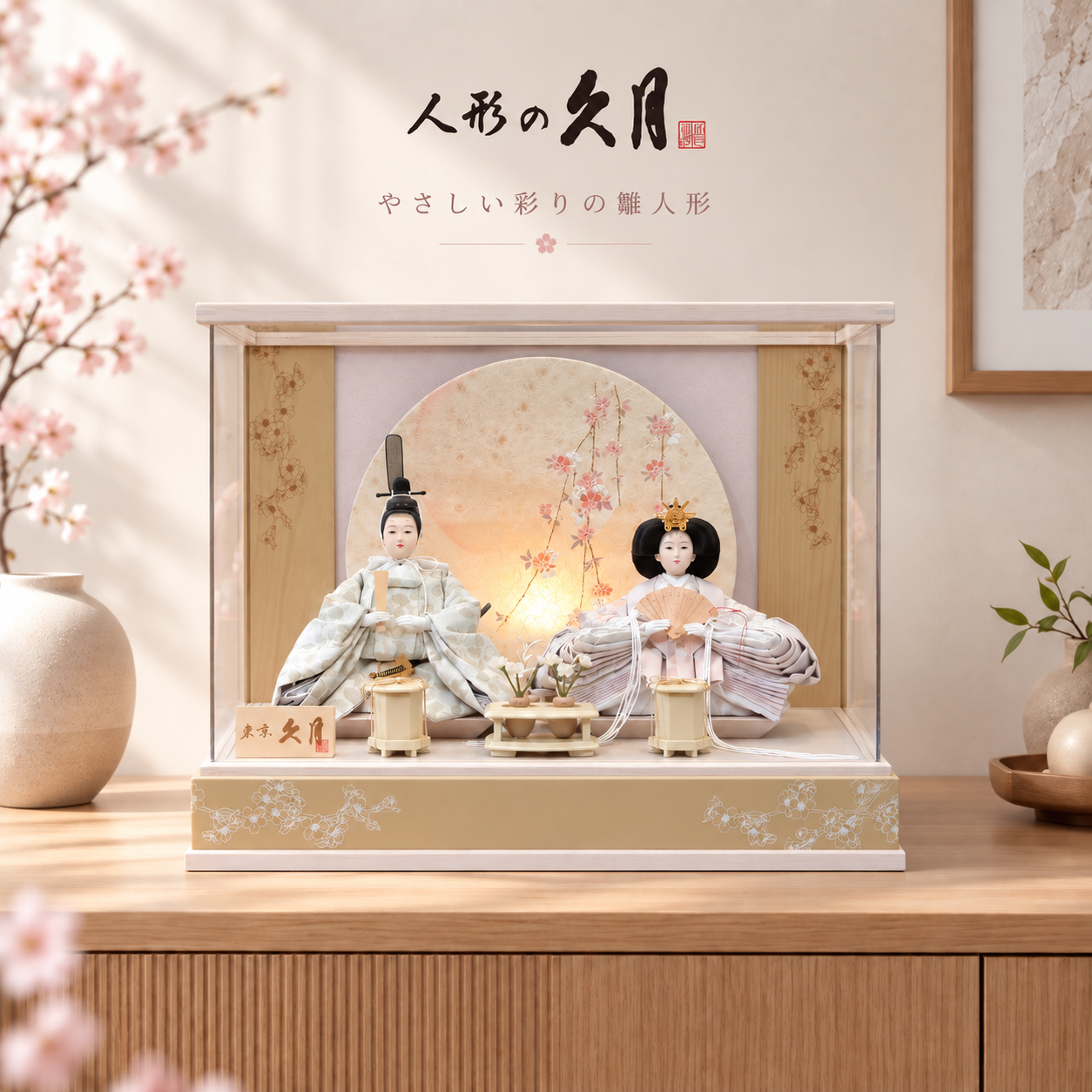 久月 雛人形 アクリルケース