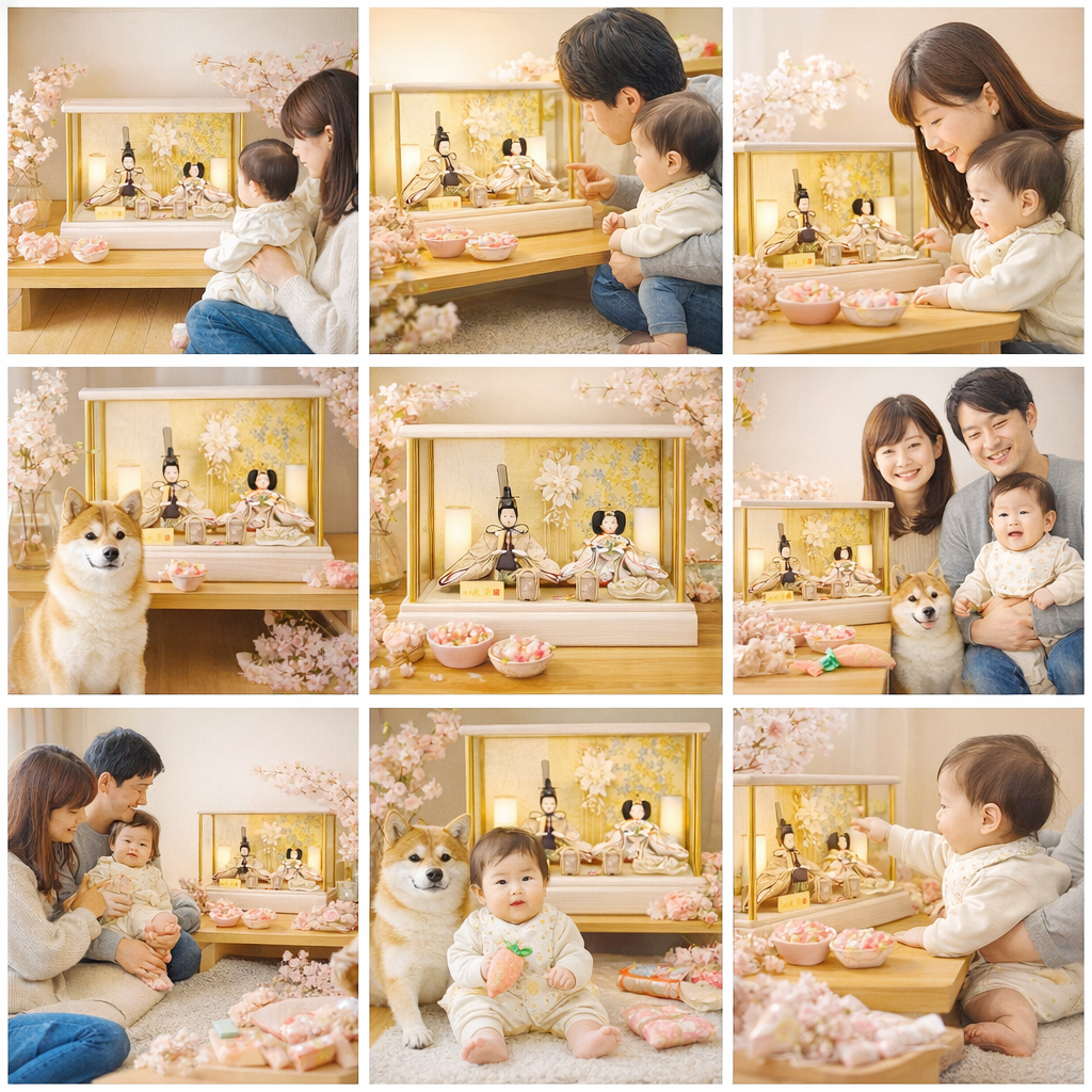 雛人形 久月 ケース飾り 人気のくすみカラー 親王 よろこび雛 ningyoya 66802 ひな人形 安い 爆買 | 久月 | 13