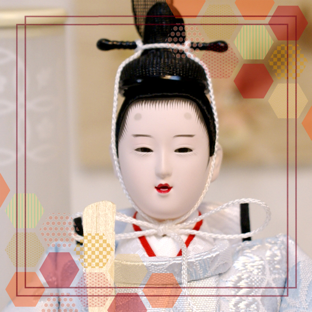 雛人形　親王飾　久月 久月 雛人形 JAPANDI style アクリルケース飾り 親王 68011 コンパクト