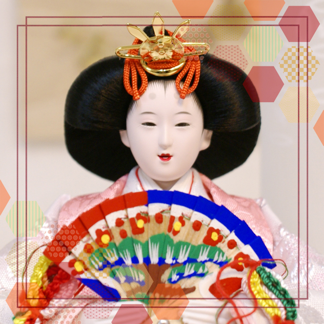 Koti 雛人形 フレーム付き 日本製 幅27cm