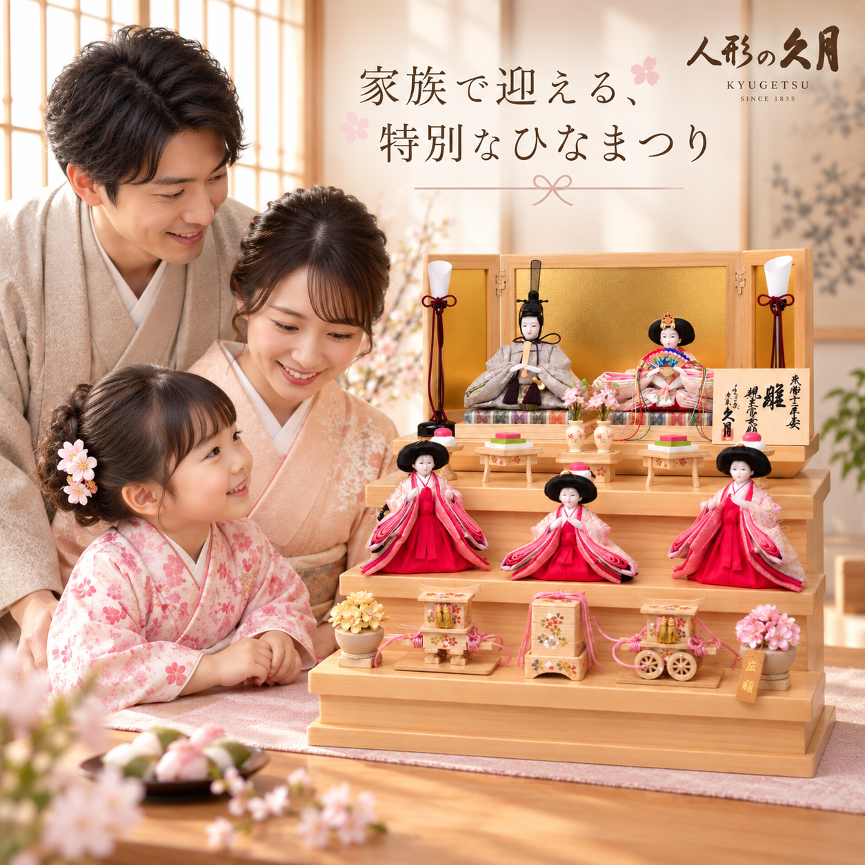 家族で祝うひなまつり