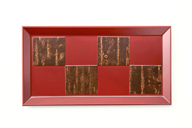 【桜皮細工】 角盆 トレー （秋田伝統工芸品） 樺細工「紅桜 rectangle」トレイ 秋田 伝統工芸 桜皮細工 : 久月・吉徳