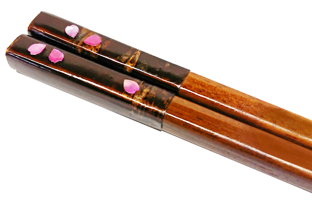 若狭塗 螺鈿細工 桜の菓子鉢 金箔 貝 木製 骨董 伝統工芸品