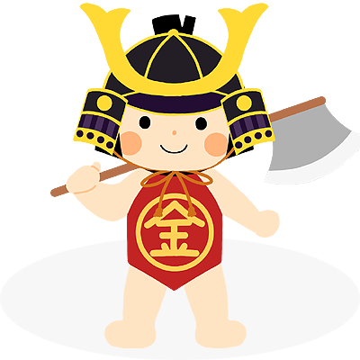 吉徳大光 五月人形 ガラスケース飾り 金太郎 童 子供大将 武者 503-265