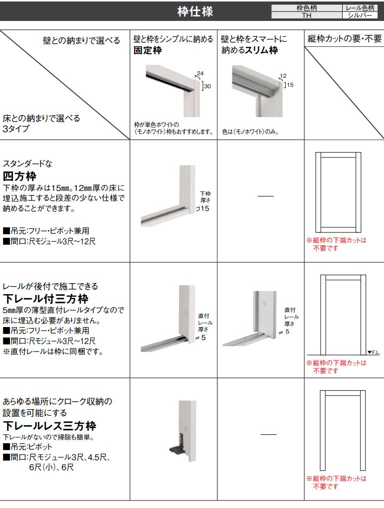 大建工業 ハピア トレンドウッド調 クローク収納 折戸ユニット ハンドルレス 1644幅(6尺間口＜小＞)/1680幅(6尺間口) 固定枠