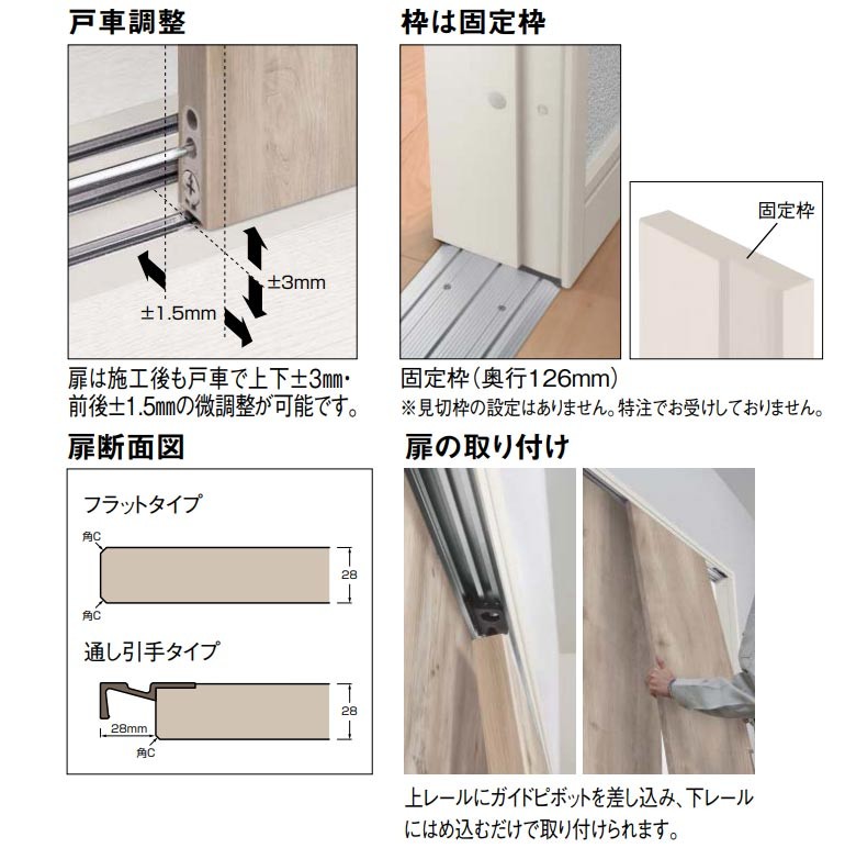 大建工業 ハピア トレンドウッド調 クローク収納 引戸ユニット 1644幅