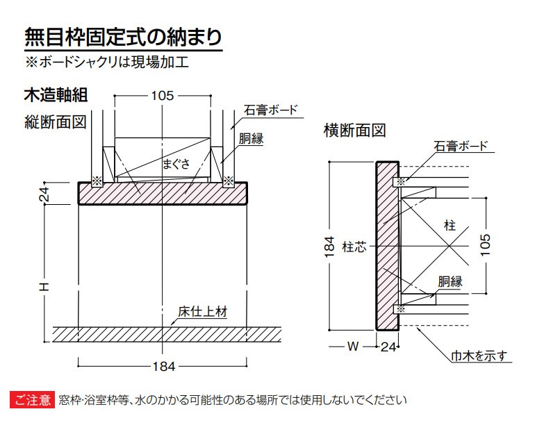 大建工業 Hapia システム造作材 無目枠固定式 在来工法用 1本入り Mt7266 お家王国 通販 Yahoo ショッピング