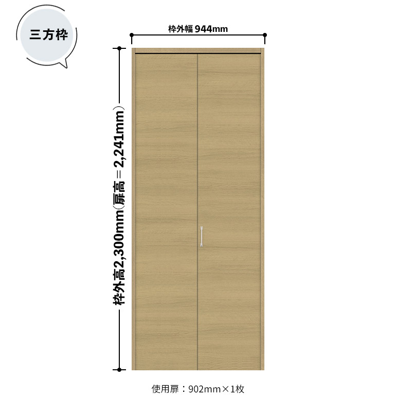【・プロフィール必須様】 NODA（ノダ） カナエル クローゼット 固定枠・三方枠(下レール無し