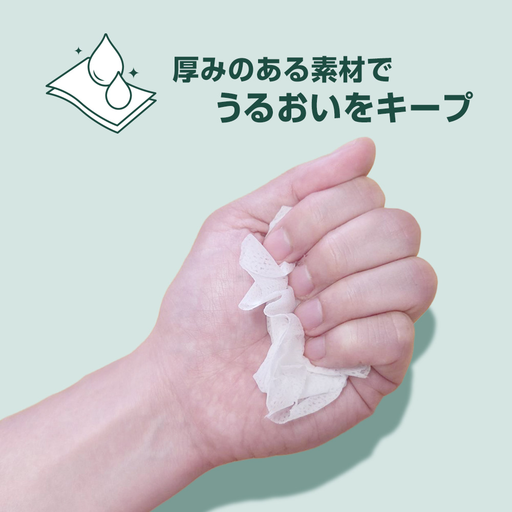 除菌ウェットシート Walch(ウォルシュ) アクア(AQUA) 厚手 水分 液多め