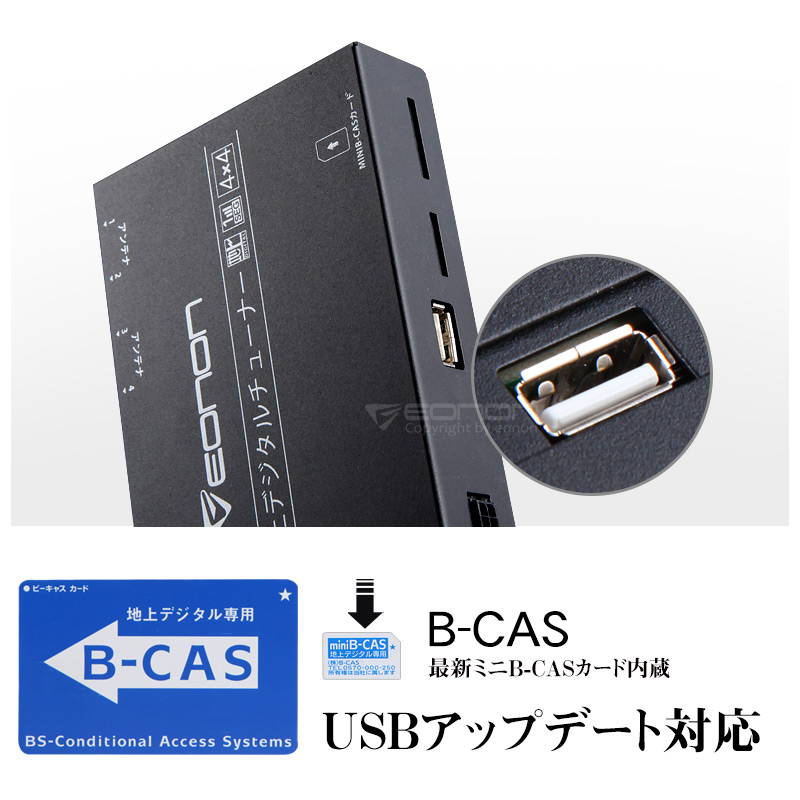 地デジチューナー HDMI フルセグ 車載 アンテナ 4X4 リモコン フルHD 高画質 フルセグチューナー フィルムアンテナ EONON V0051 送料無料 |  | 11