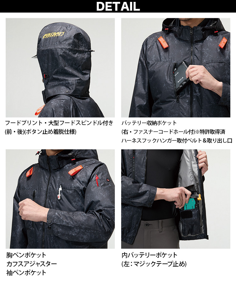 BURTLE（バートル） エアークラフト 半袖ブルゾン AC2096 AC10 AC10-1