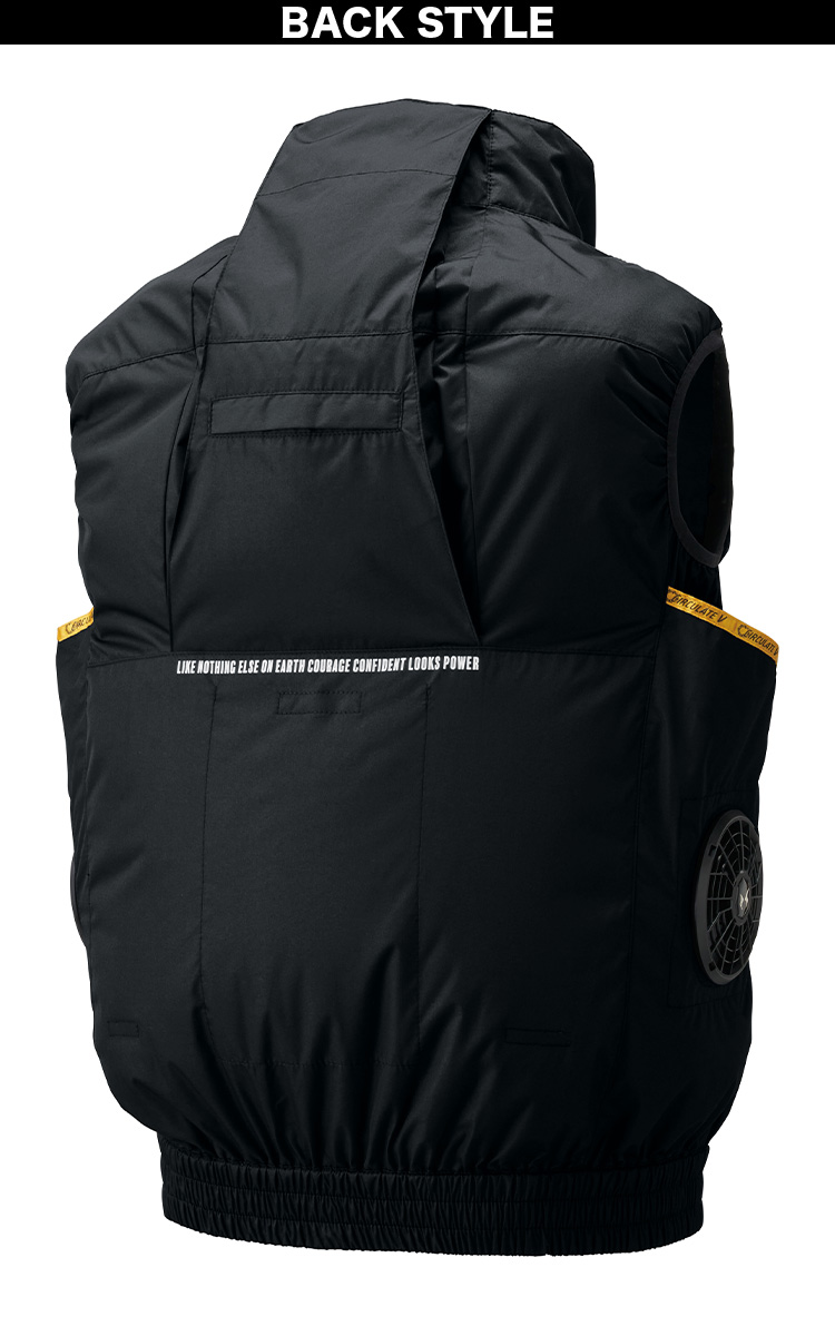 アタックベース 空調風神服チタンべスト HUMMER 09900 海外製24V