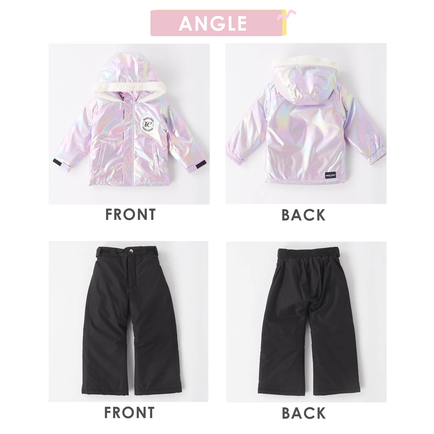 Marie Claire（マリ クレール） スノーウェア ENFANTS キッズ 上下