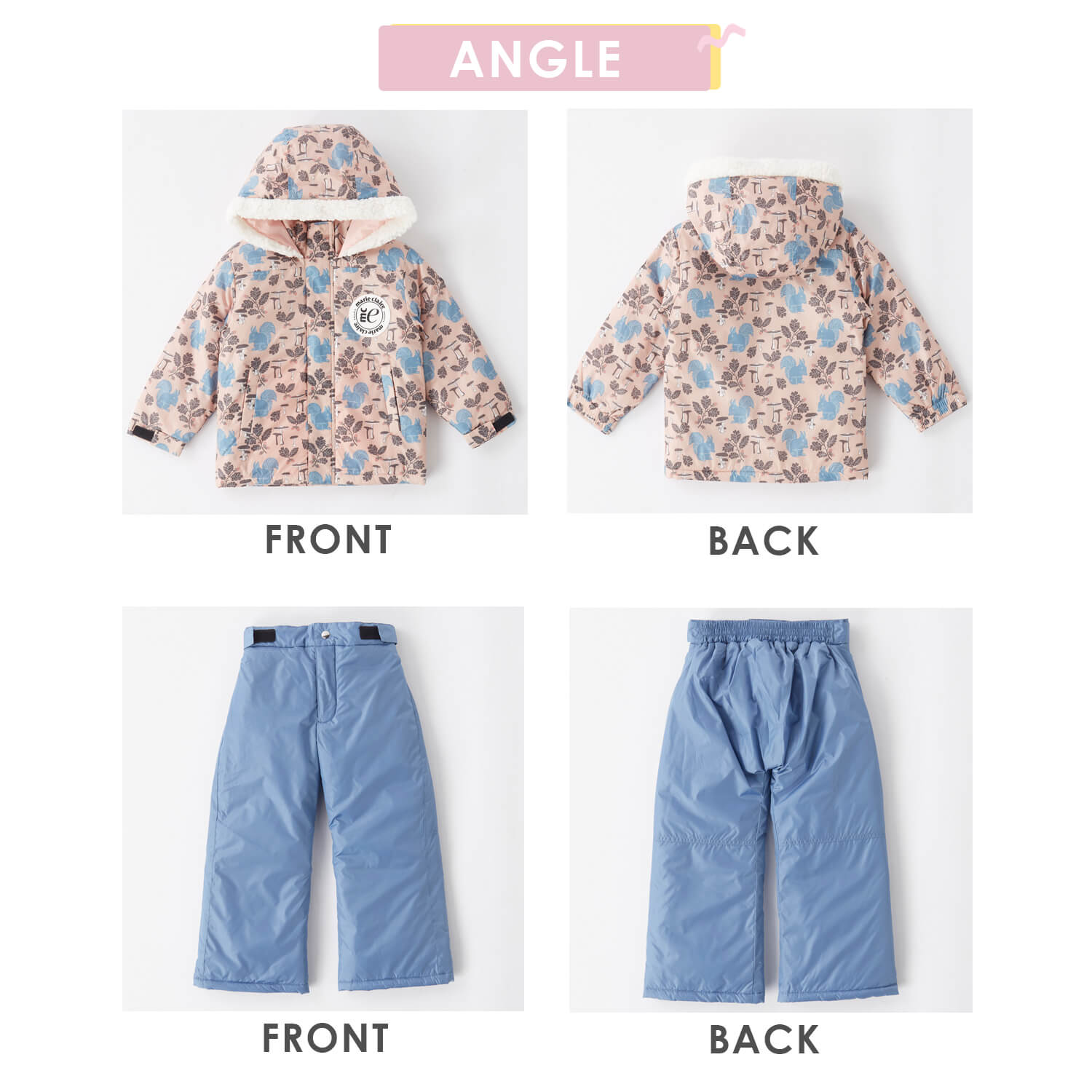 Marie Claire（マリ クレール） 特価 スノーウェア キッズ 上下セット