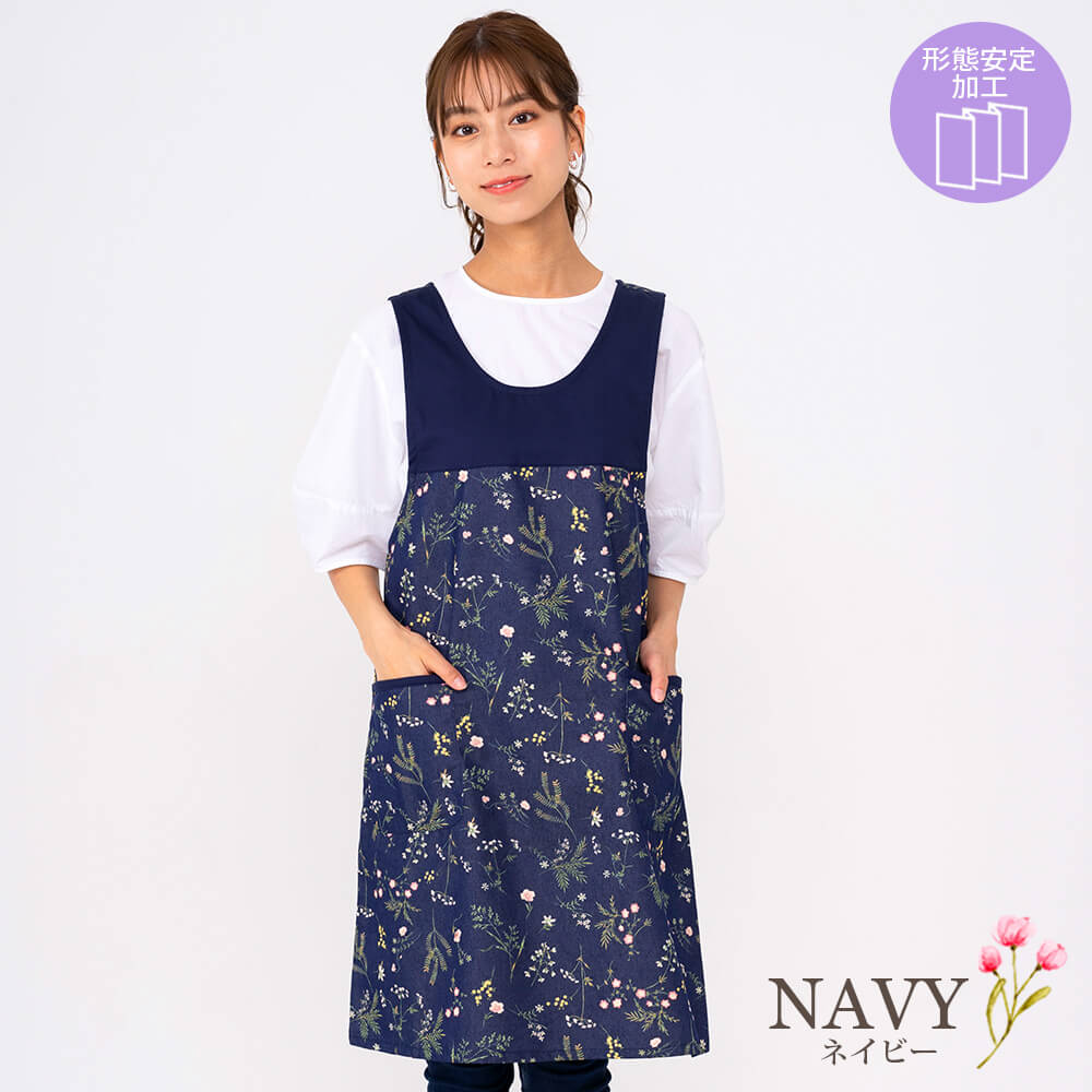 LAURA ASHLEY ローラ アシュレイ エプロン レディース クロス 