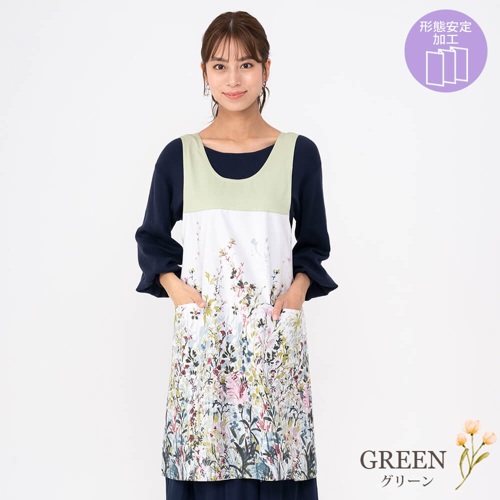 LAURA ASHLEY（ローラアシュレイ） エプロン レディース 綿 形態安定