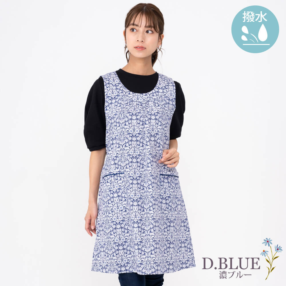 LIBERTY.（リバティ） LIBERTY エプロン レディース 綿 撥水加工 背