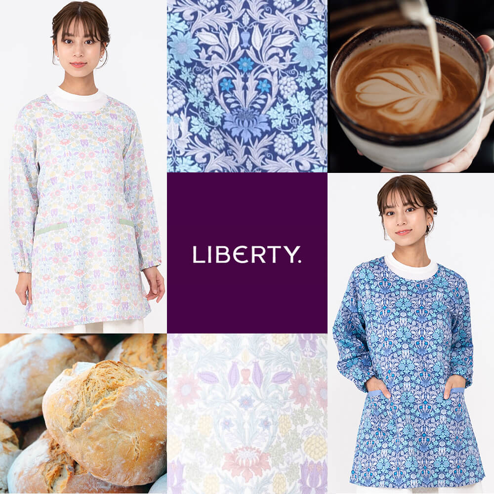 LIBERTY. LIBERTY リバティ エプロン レディース スモック 割烹
