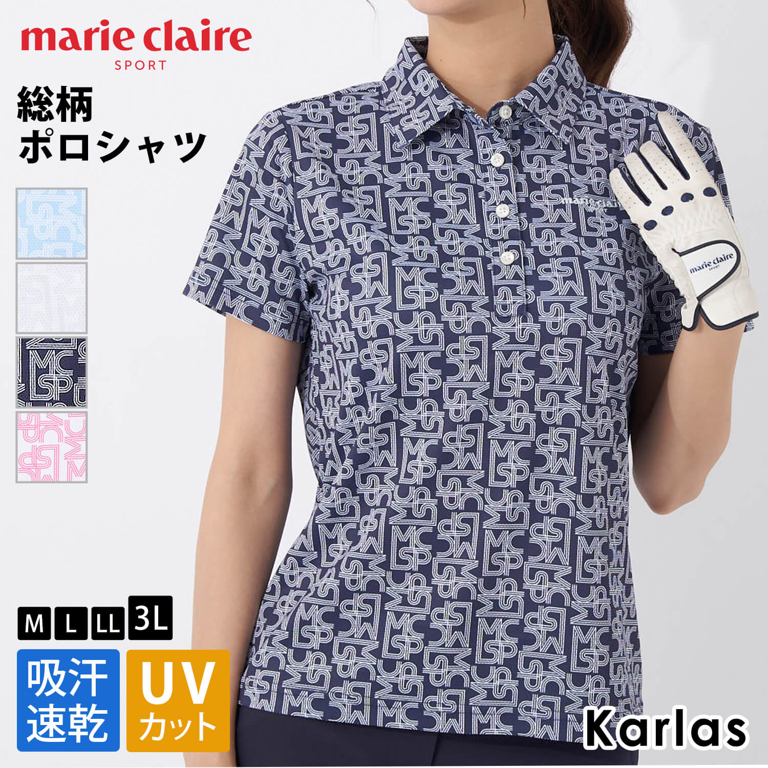 Marie Claire marie claire GOLF マリクレール ポロシャツ