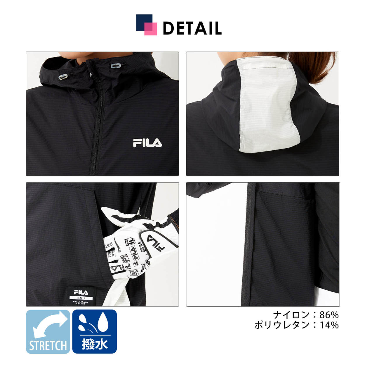 FILA GOLF フィラ ゴルフウェア ウインドブレーカー レディース 長袖 