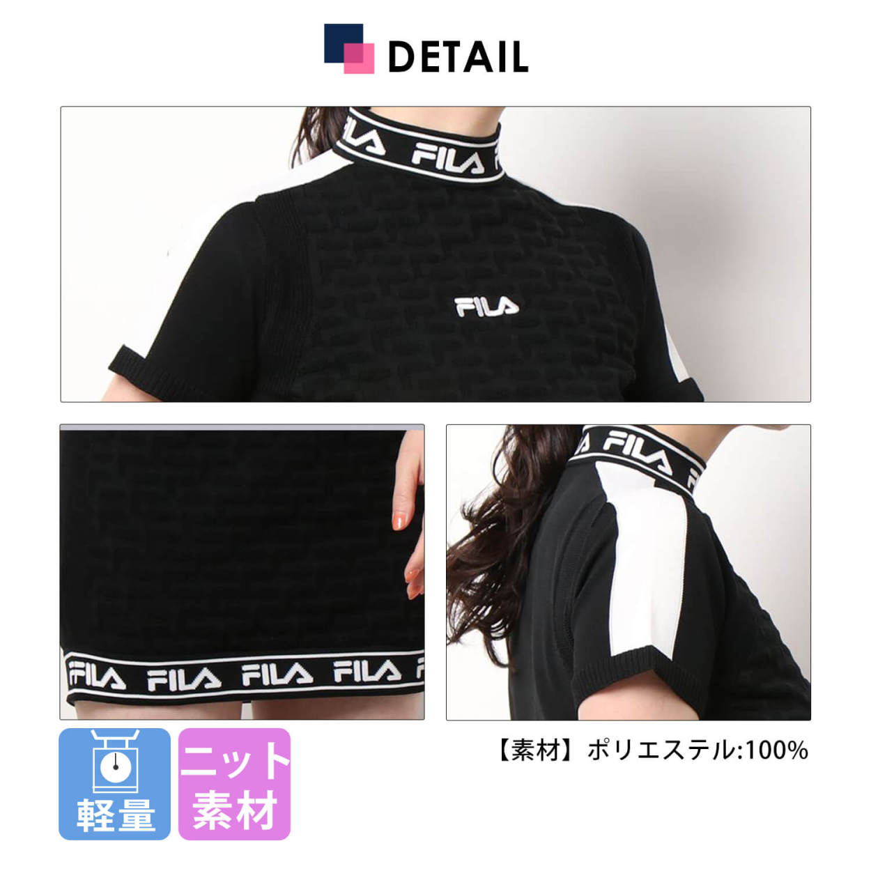 FILA GOLF フィラ ゴルフ ゴルフウェア ワンピース レディース 半袖