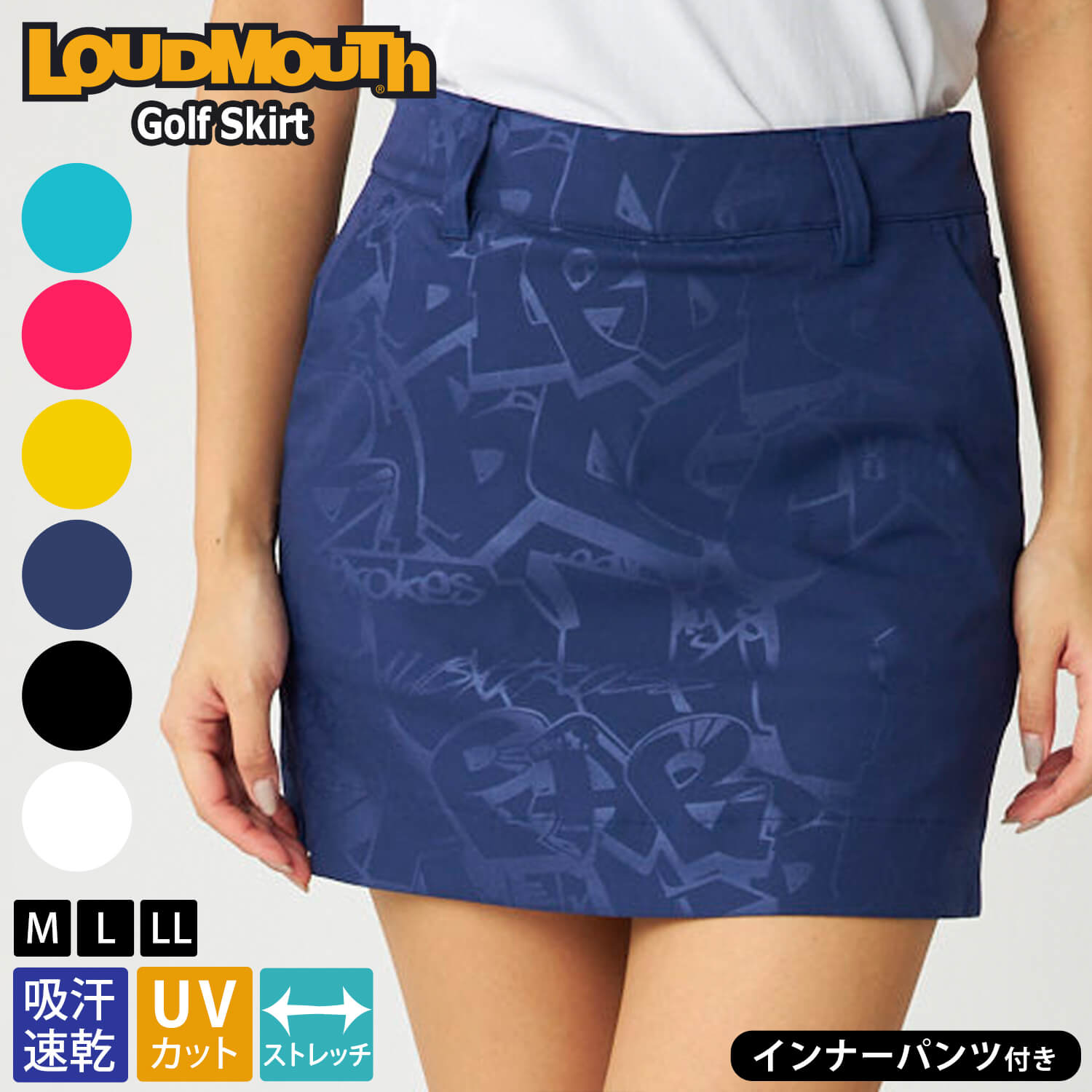 LOUDMOUTH ゴルフ スカート（サイズ（S/M/L）：LL（XL