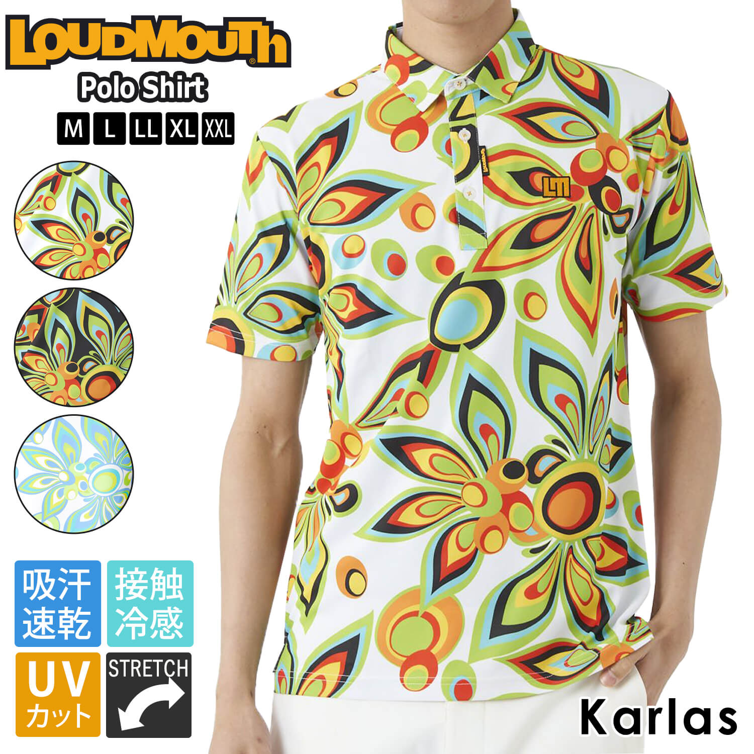 ラウドマウス　ポロシャツM 新品未使用タグ付き ポロシャツ ポロ LOUDMOUTH/ラウドマウス ゴルフウェア ブランド