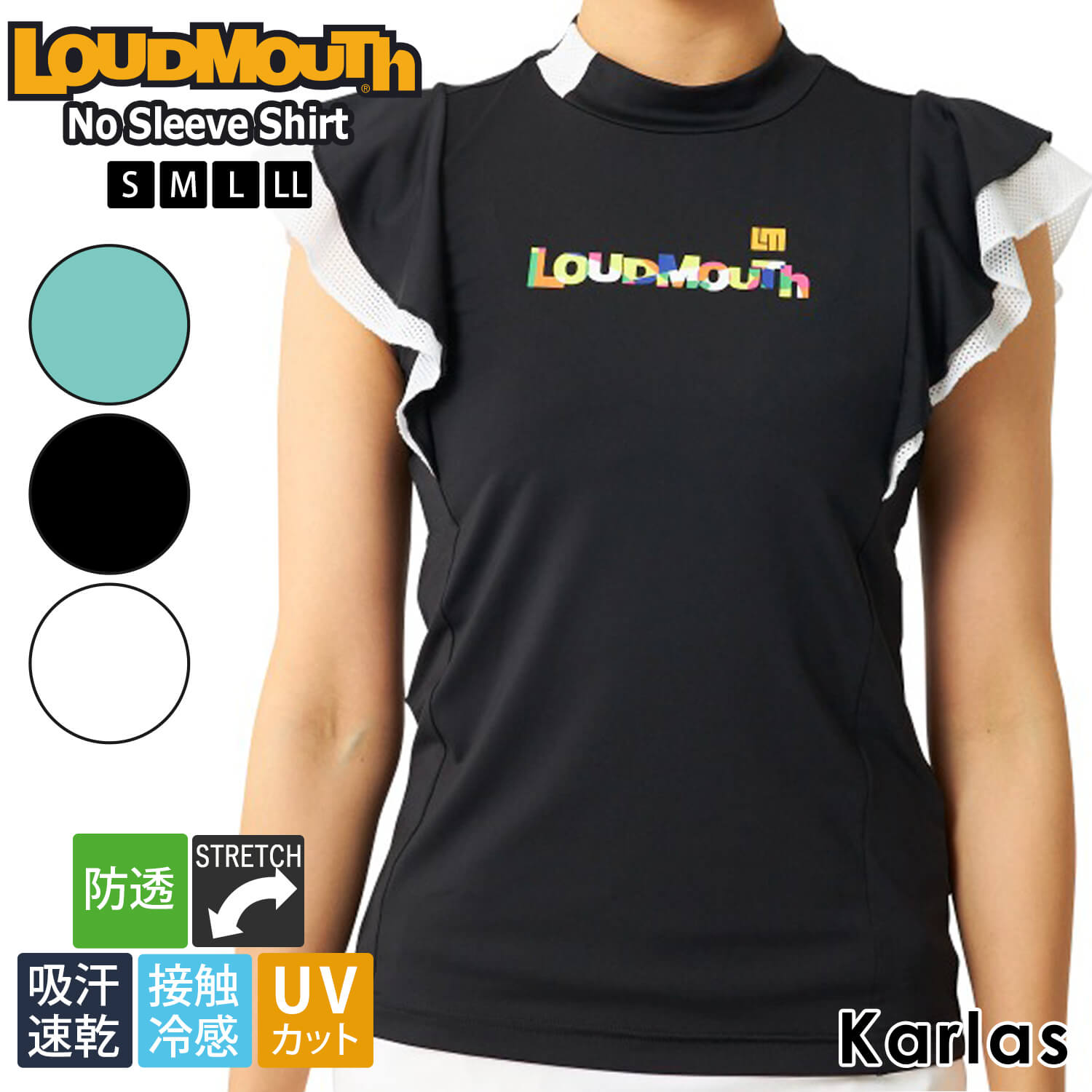 新品■12,100円【ラウドマウスゴルフ】LL レディース　ノースリーブウェア LOUDMOUTH Loudmouth ラウドマウス ゴルフウェア ノースリーブ