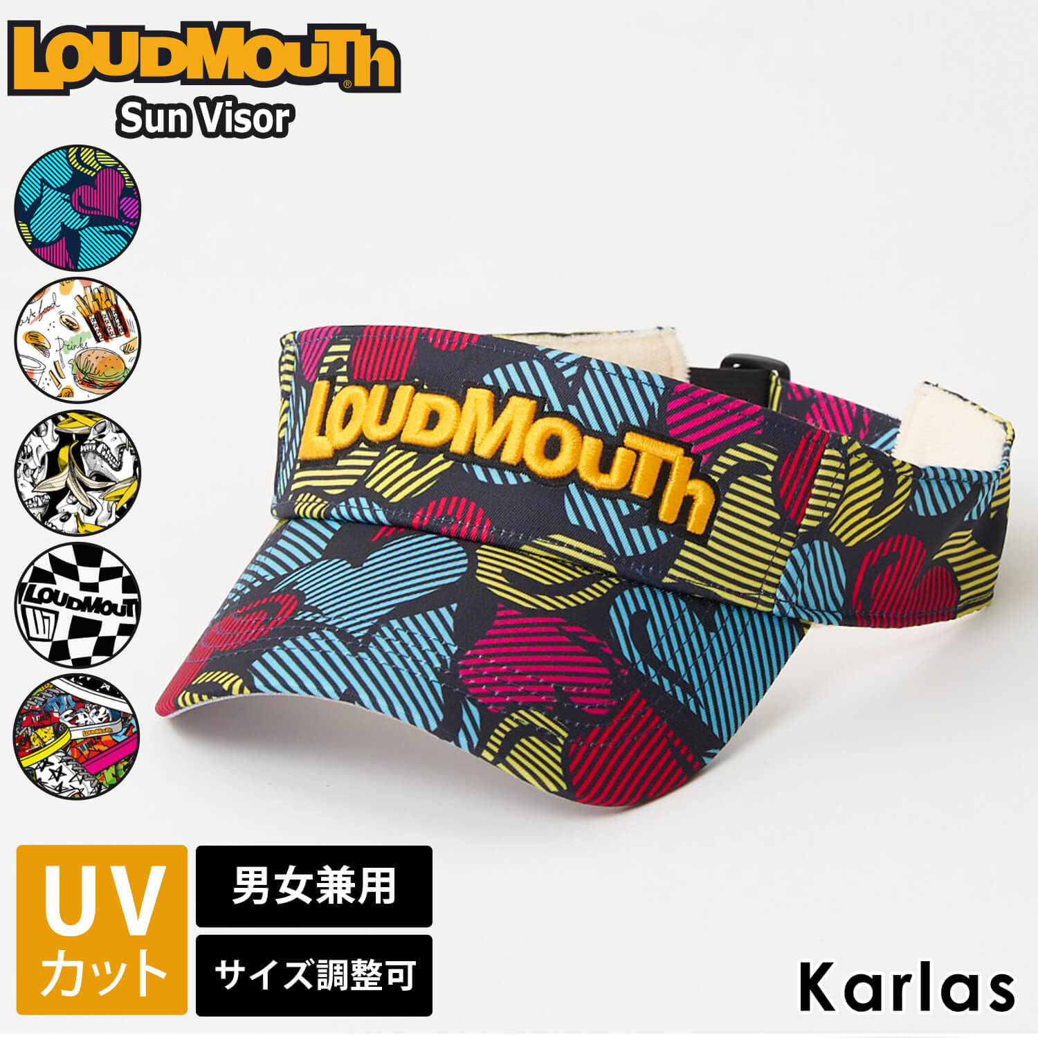 LOUDMOUTH ラウドマウス Loudmouth サンバイザー ゴルフ メンズ