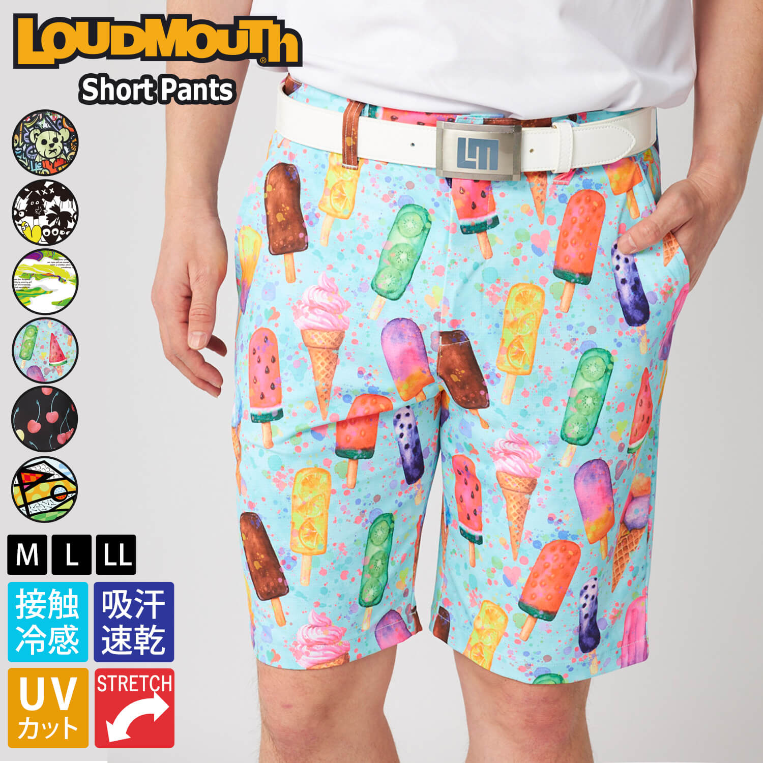 LOUDMOUTH ラウドマウス ゴルフウェア ショートパンツ メンズ