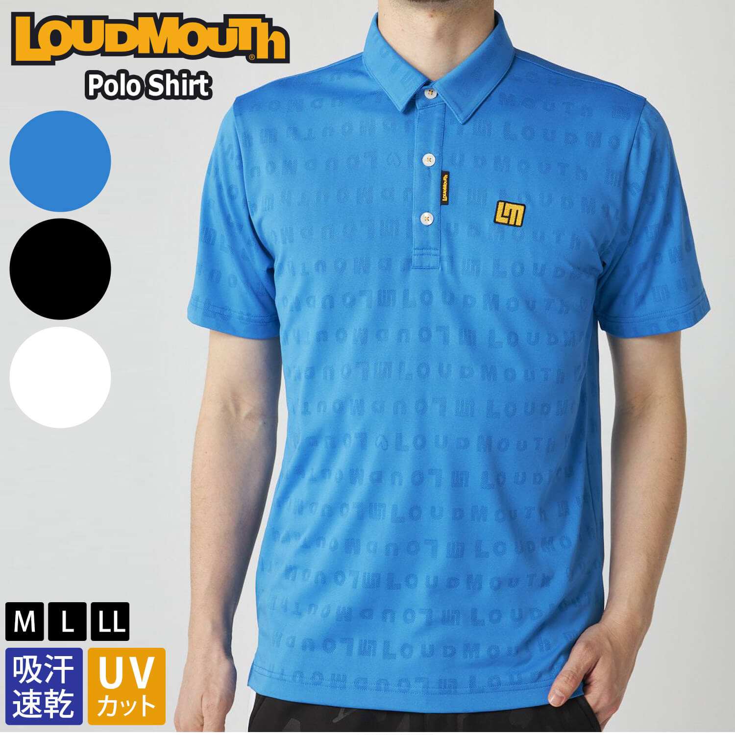 LOUDMOUTH ラウドマウス ゴルフウェア ポロシャツ 半袖 メンズ