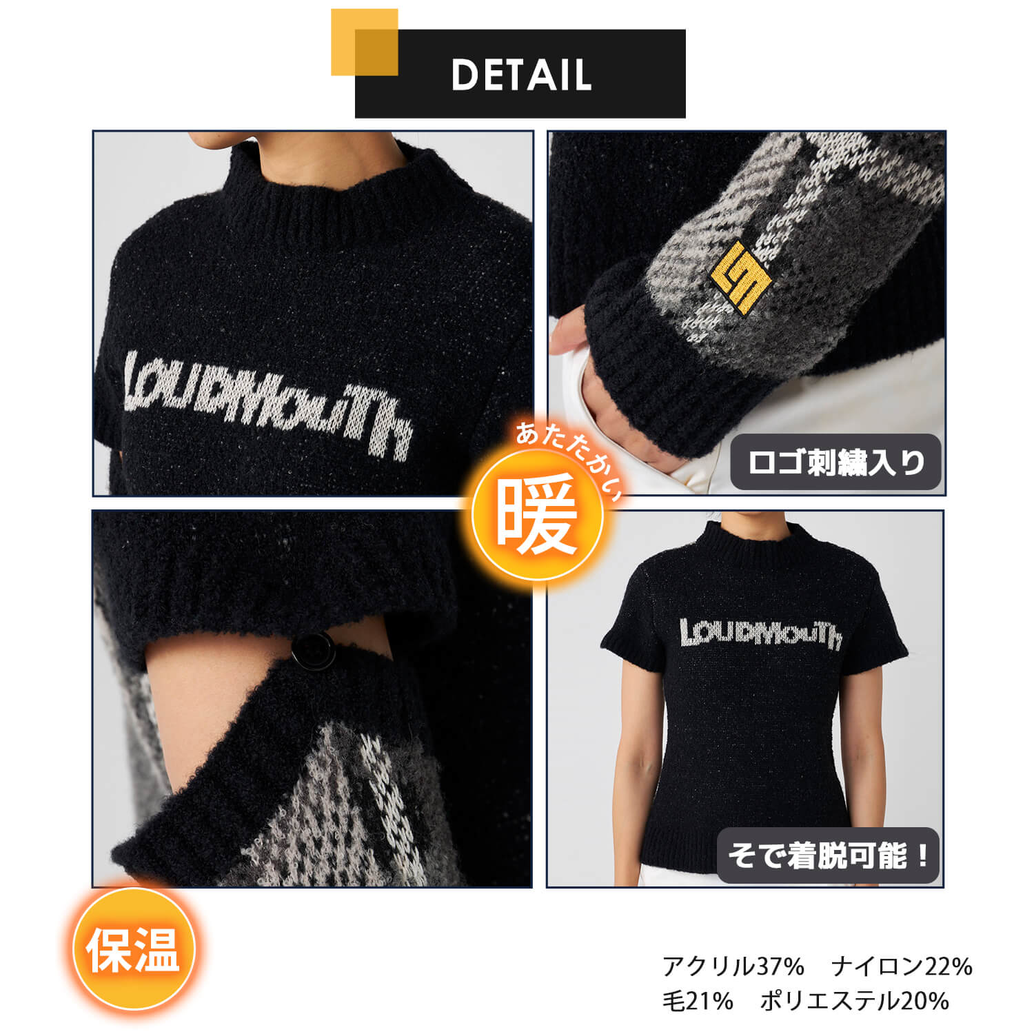 LOUDMOUTH ポロシャツ レディース ラウドマウス ゴルフ GOLF