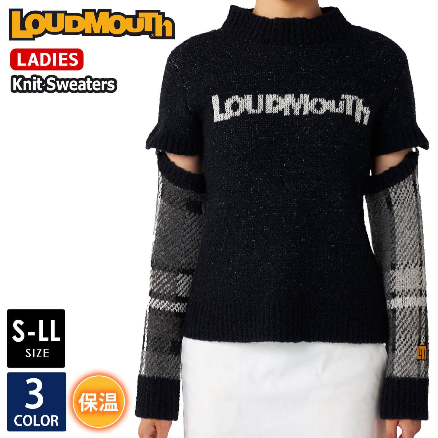 LOUDMOUTH ラウドマウス ゴルフウェア レディース セーター 半袖