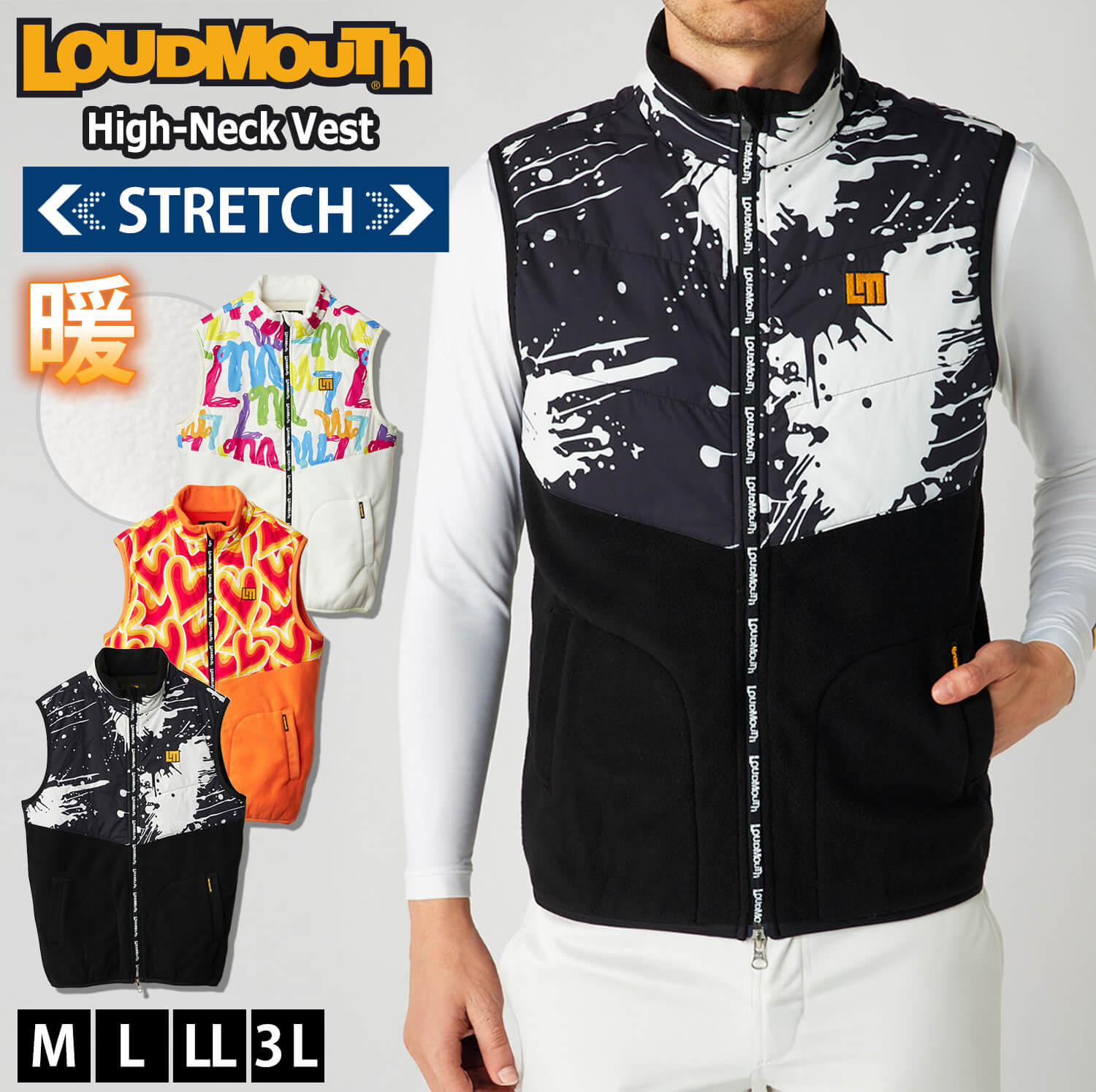 LOUDMOUTH（ラウドマウスゴルフ） ラウドマウス ゴルフ ベスト メンズ