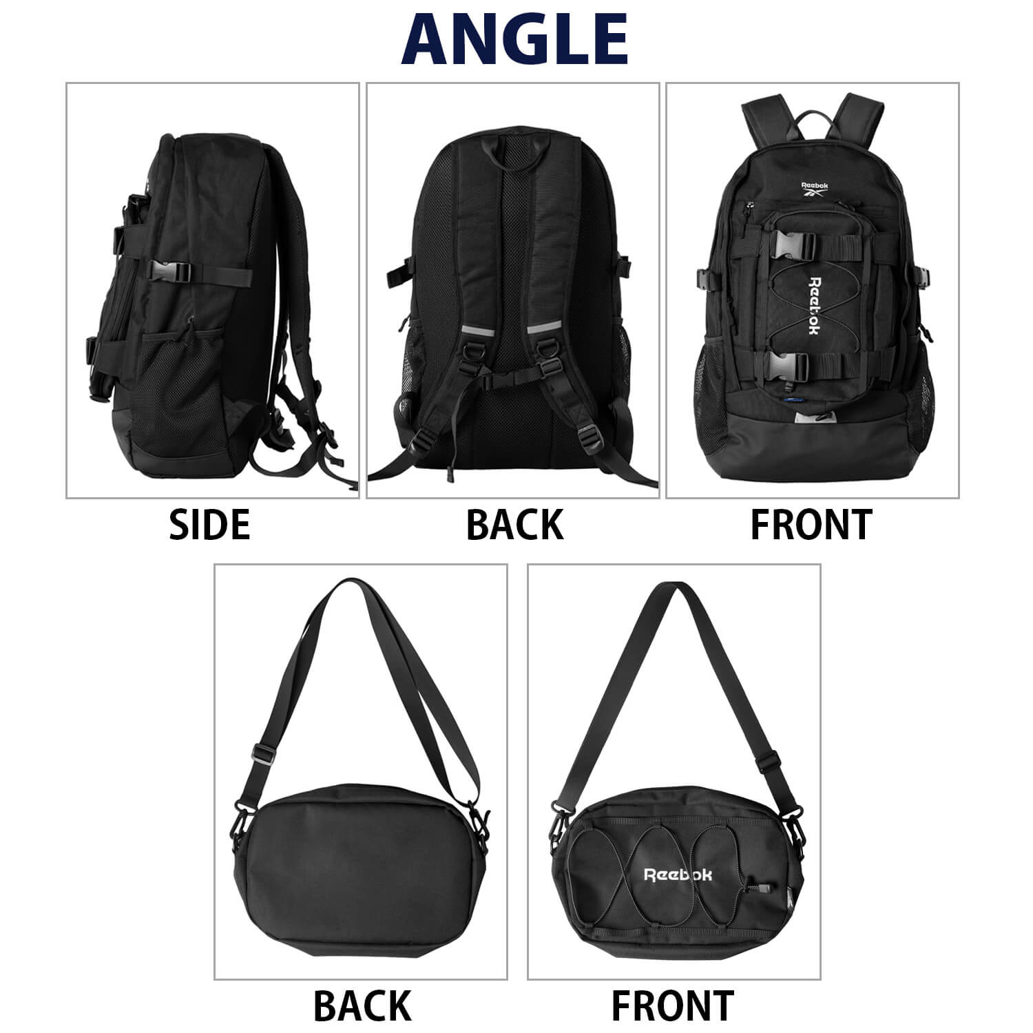 Reebok（リーボック） リュック ショルダーバッグ付き 大容量 約25L b4