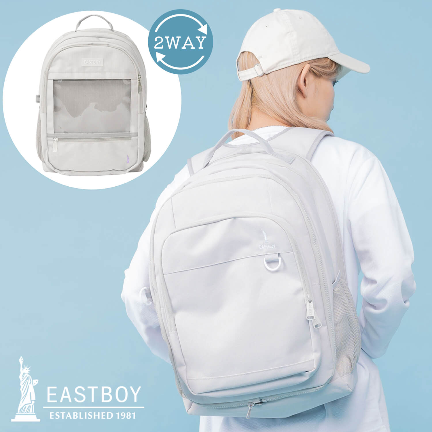 EASTBOY イーストボーイ リュック レディース 大容量 約30L 通学 軽量 2way 推し活...