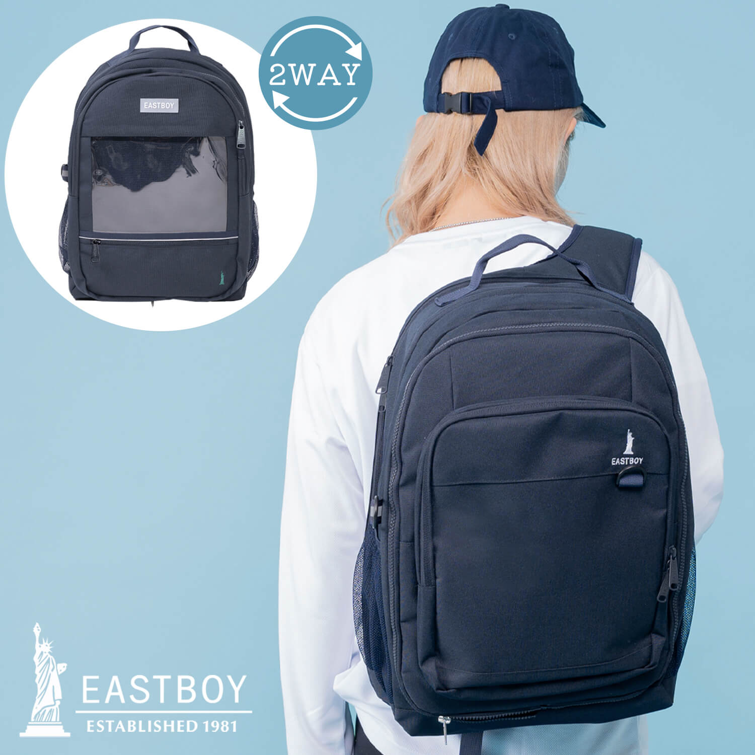 EASTBOY イーストボーイ リュック レディース 大容量 約30L 通学 軽量 2way 推し活...