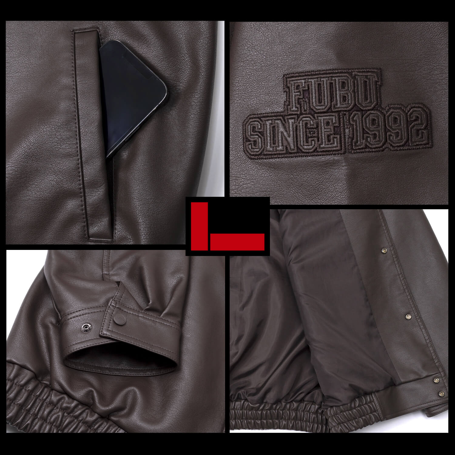 FUBU フブ ジャケット メンズ レディース 長袖 レザージャケット