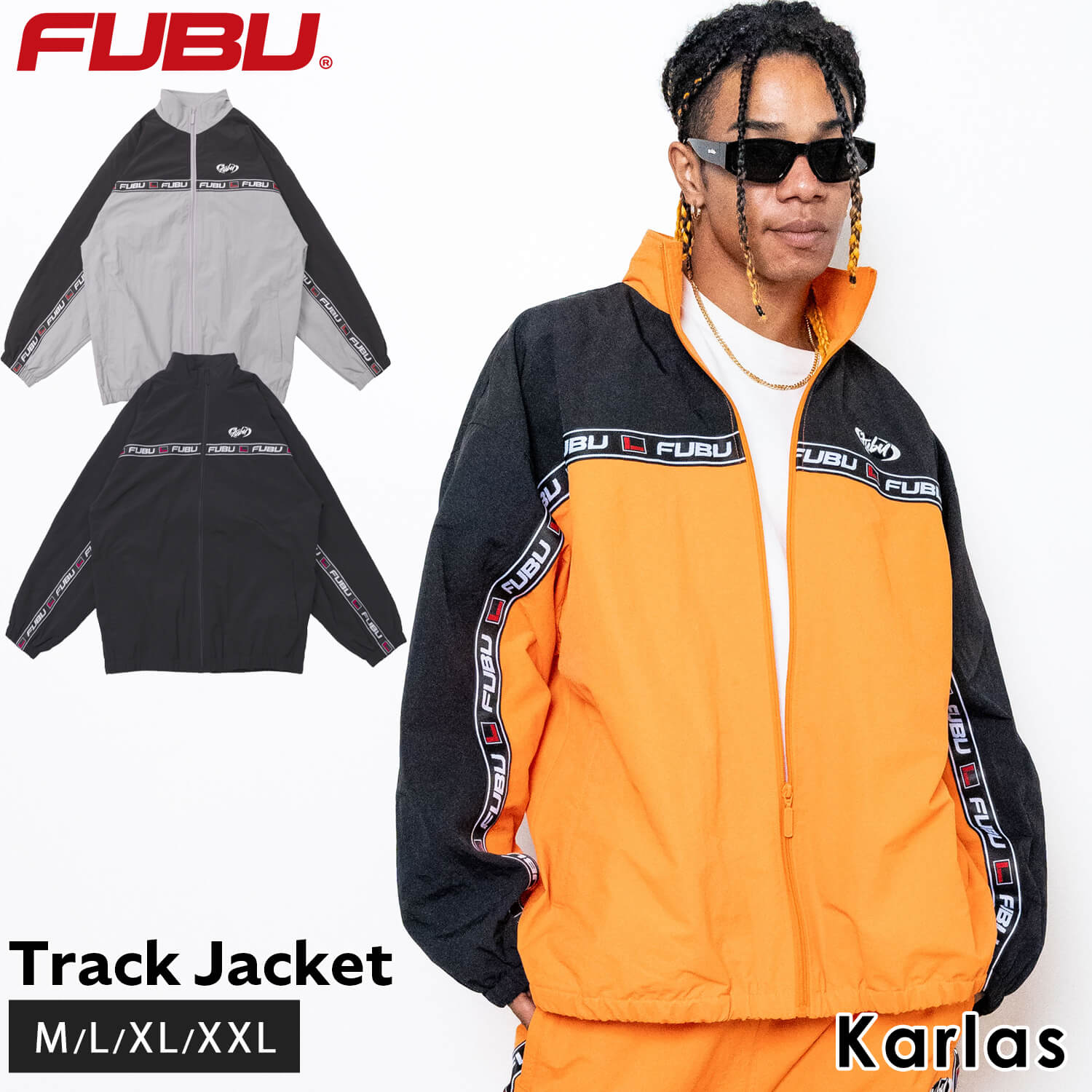 FUBU フブ ジャケット メンズ レディース 長袖 ブルゾン ナイロン