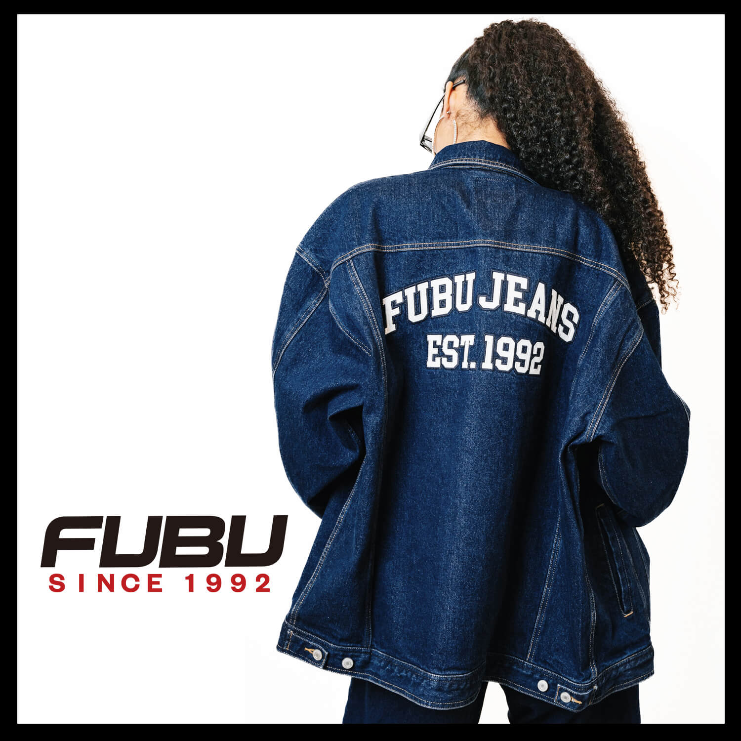 FUBU フブ ジャケット デニム メンズ レディース 長袖 ブルゾン