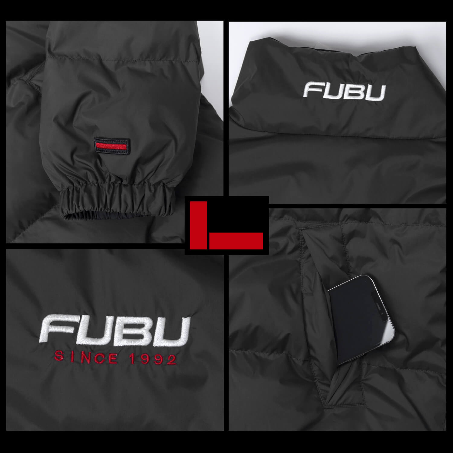 FUBU フブ 中綿ジャケット リバーシブル メンズ レディース 長袖