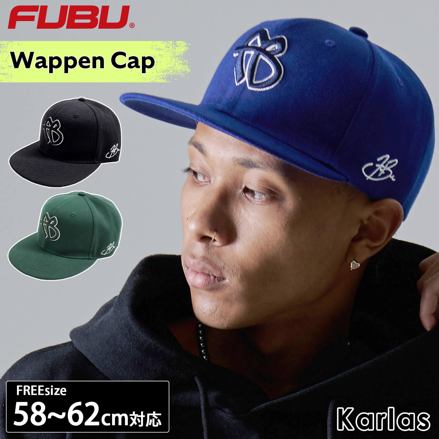 FUBU（フブ） キャップ メンズ レディース 帽子 ブランド ロゴ