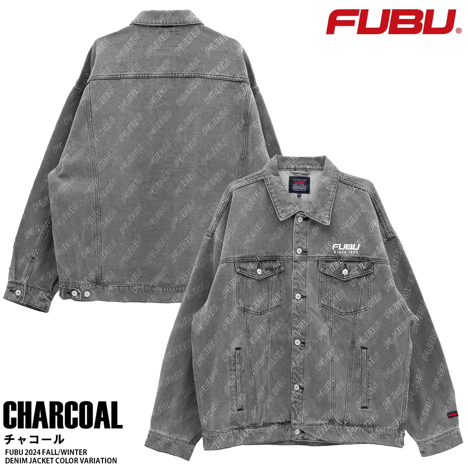 FUBU フブ デニムジャケット アウター 長袖 Gジャン メンズ