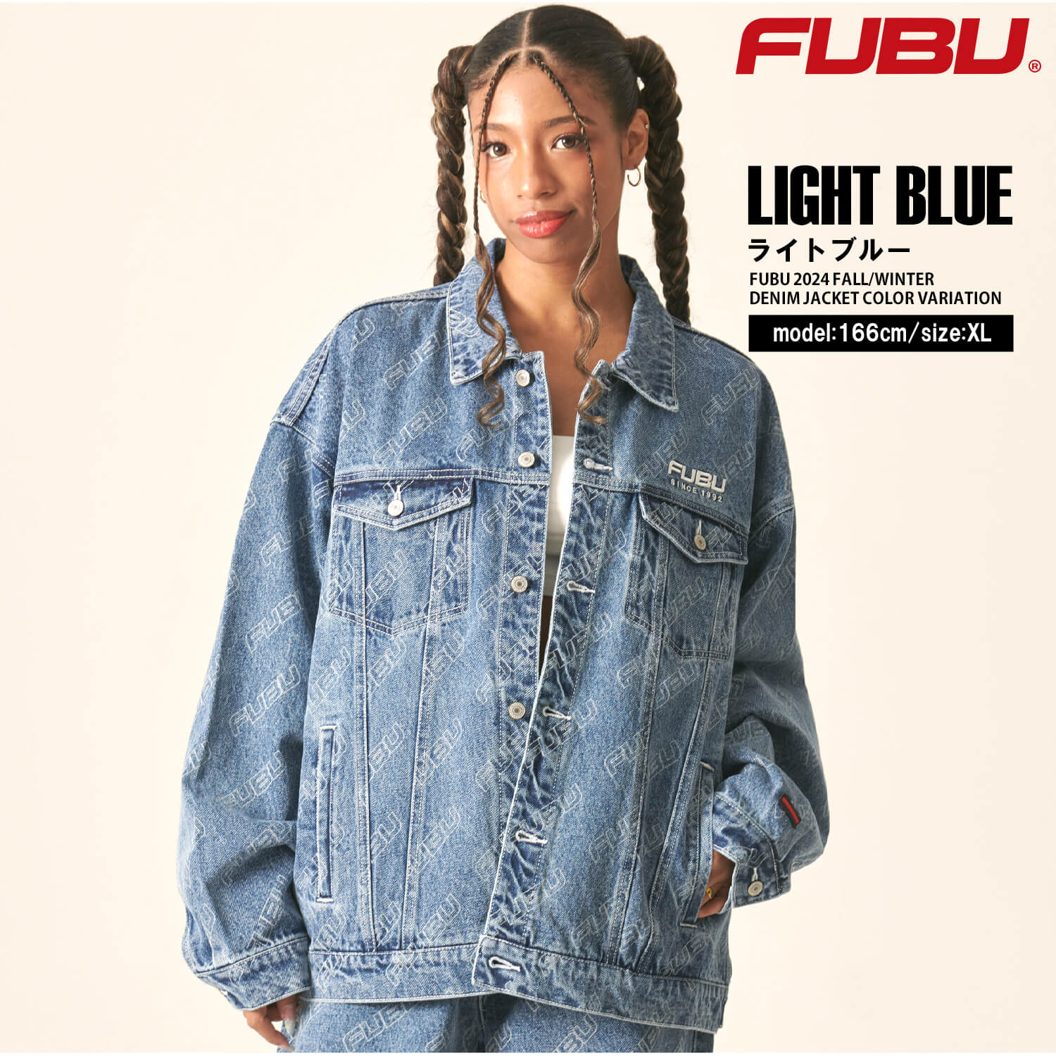 FUBU フブ デニムジャケット アウター 長袖 Gジャン メンズ