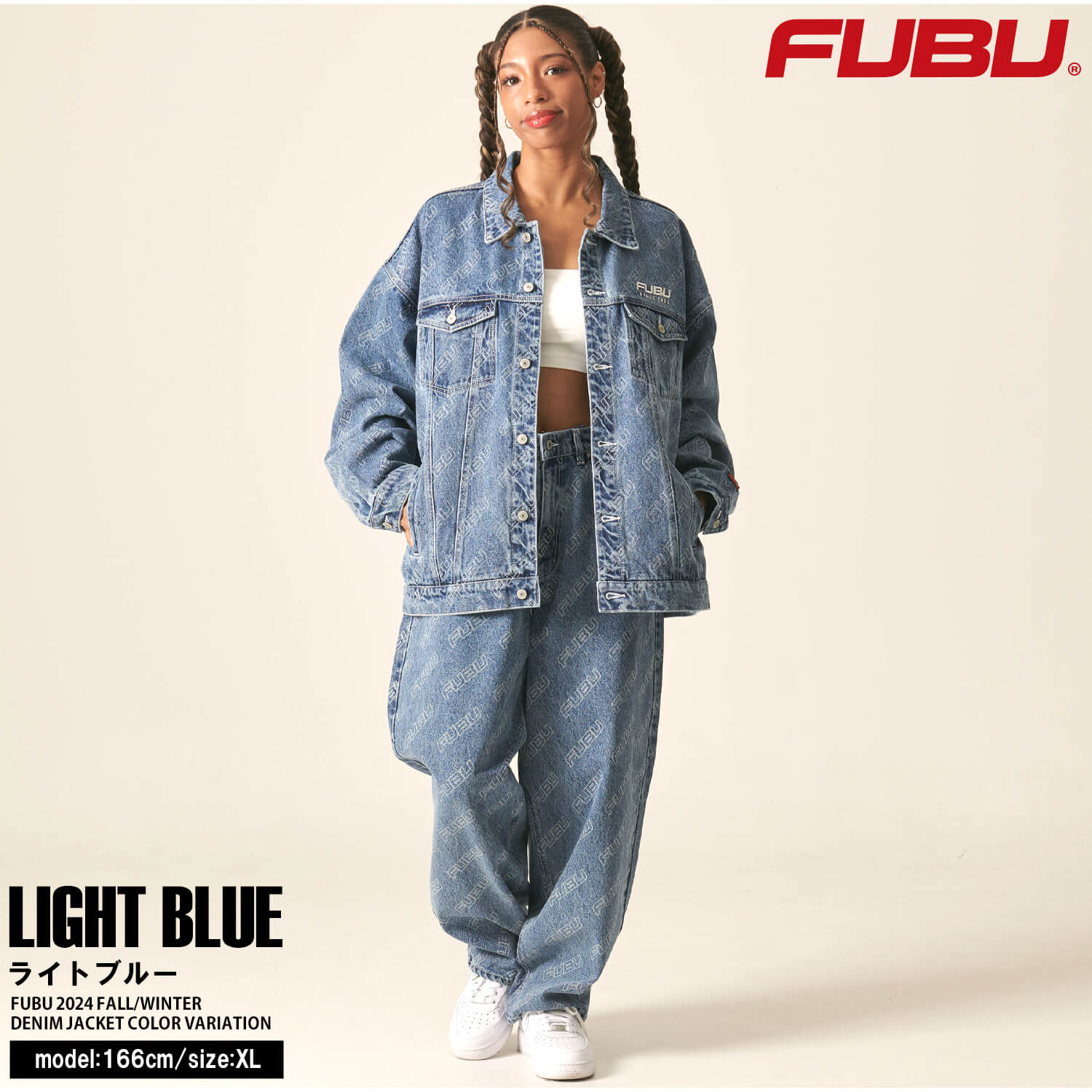 FUBU フブ デニムジャケット アウター 長袖 Gジャン メンズ