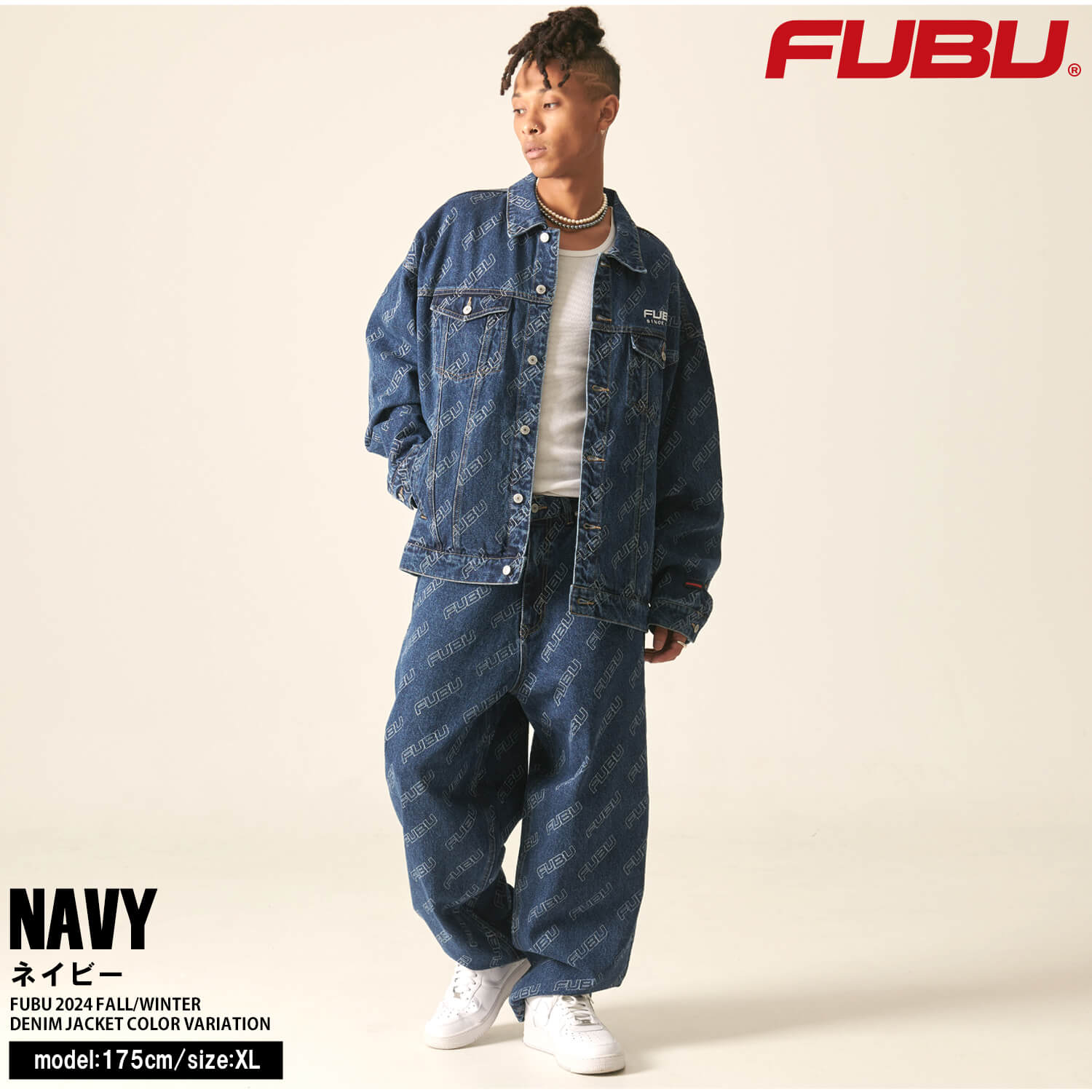 FUBU（フブ） デニムジャケット アウター 長袖 Gジャン メンズ