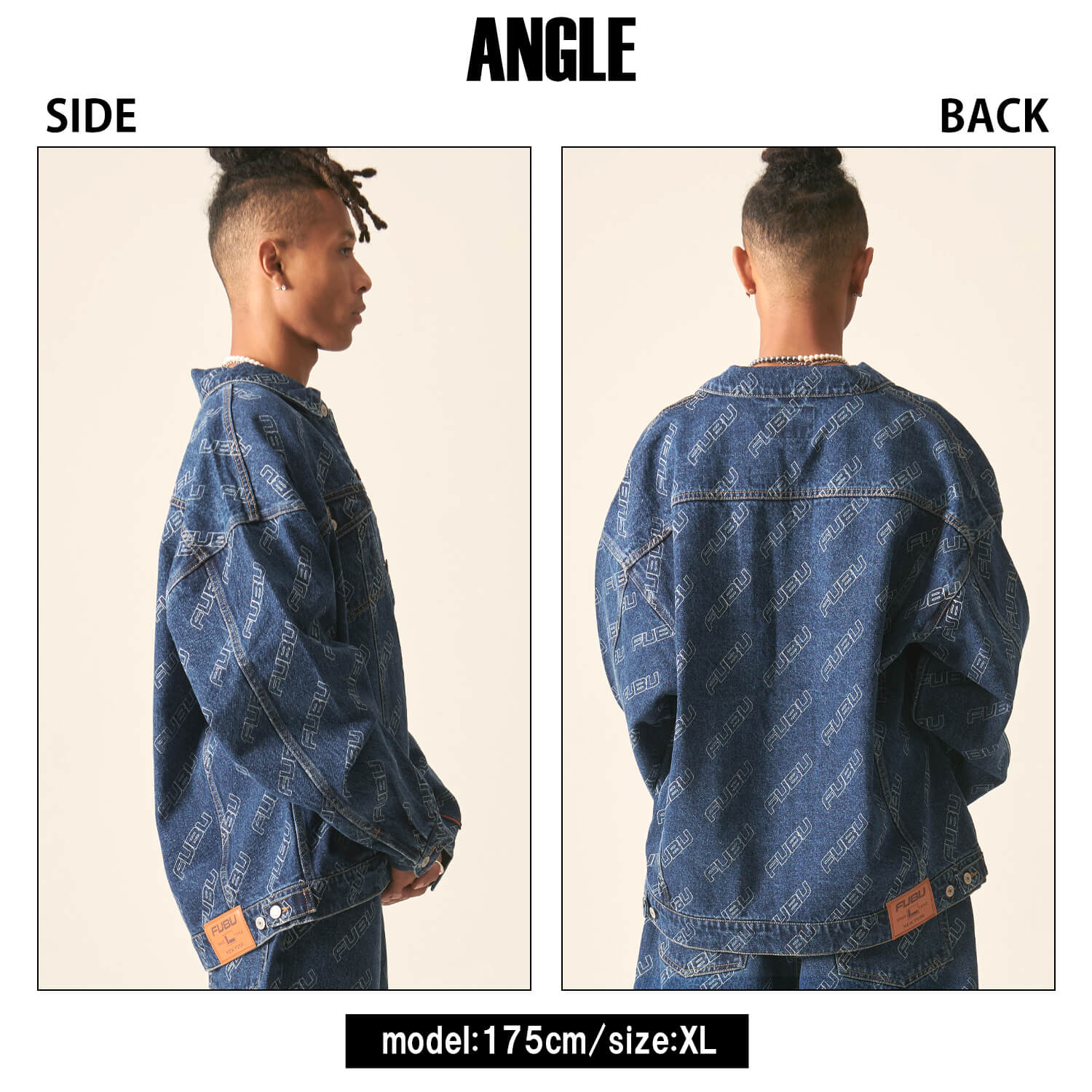 FUBU デニムジャケット　ゆったり FUBU フブ アウター デニムジャケット ジャンパー。FUBUは