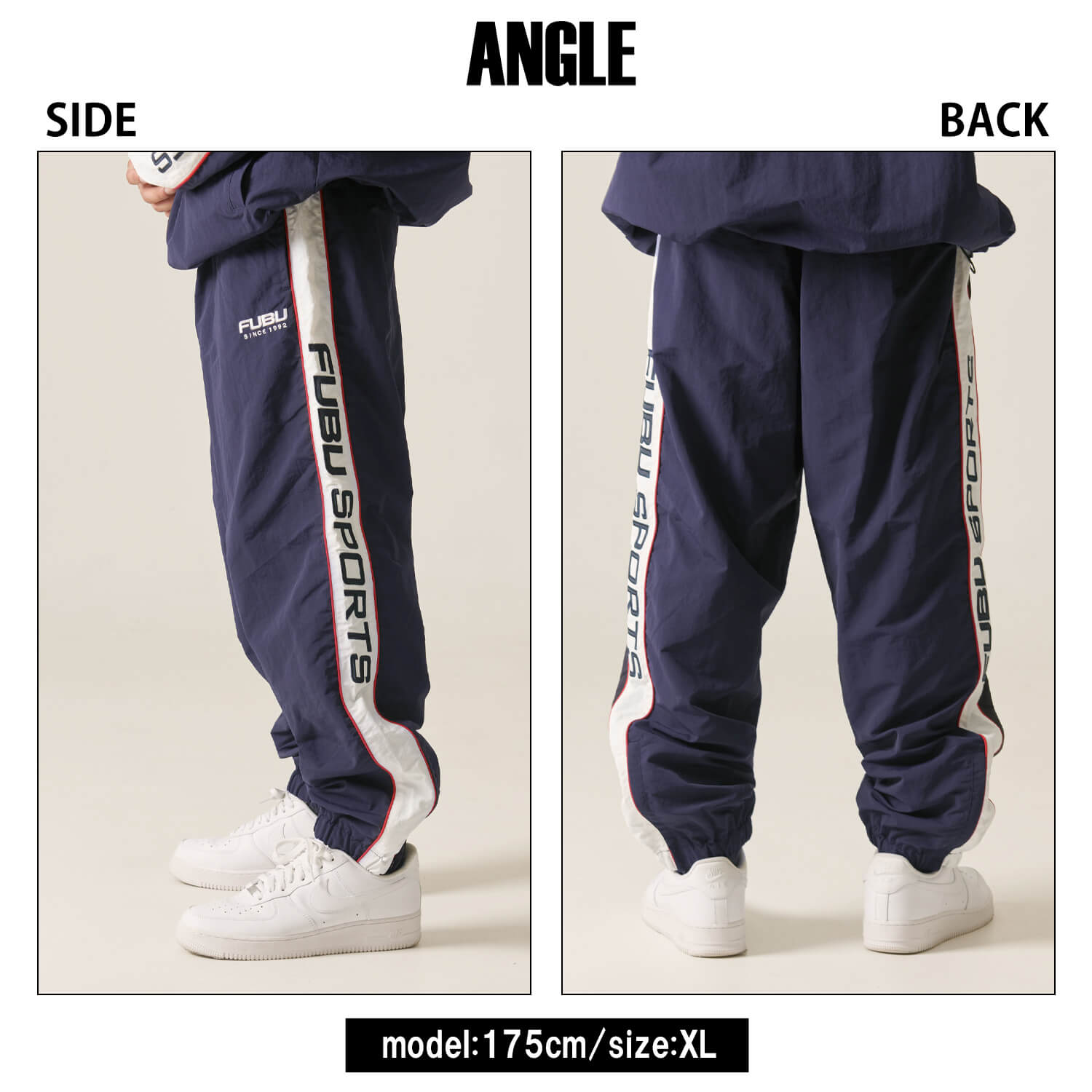 FUBU フブ ロングパンツ メンズ ナイロンパンツ トラックパンツ