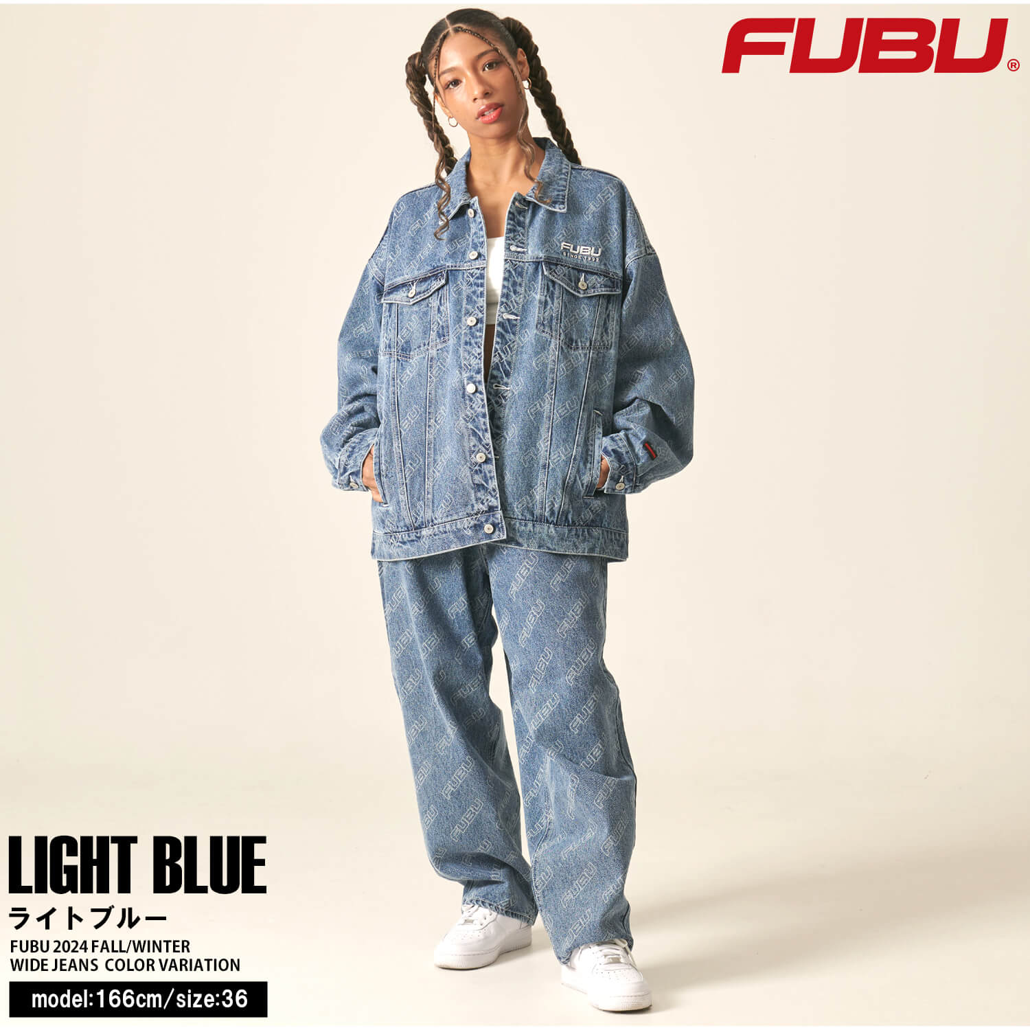 FUBU フブ デニムパンツ ボトムス Gパン メンズ レディース