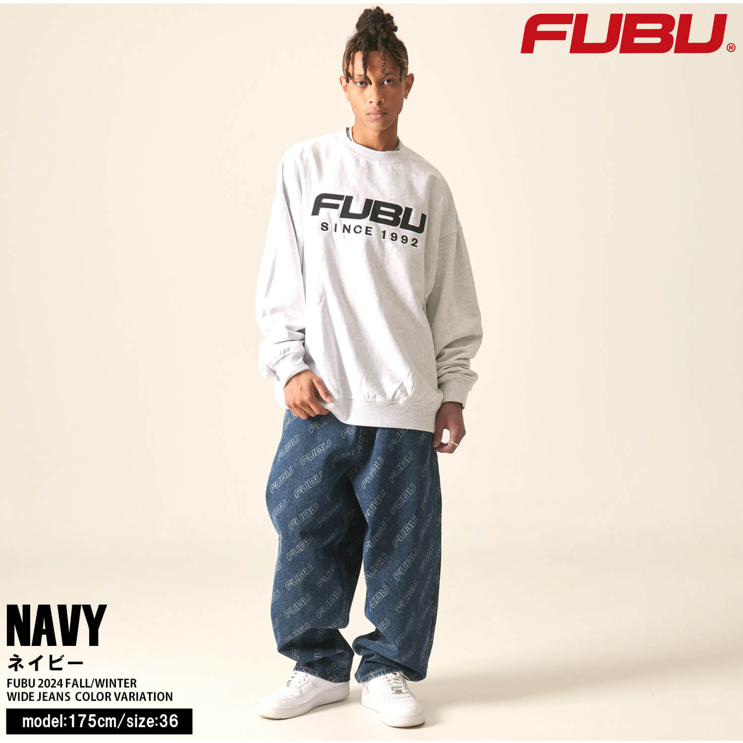 FUBU（フブ） デニムパンツ ボトムス Gパン メンズ レディース